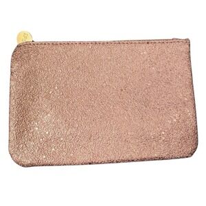 Ipsy‎ Cosmetic Makeup Bag Top Zipper Pouch Pink and Gold